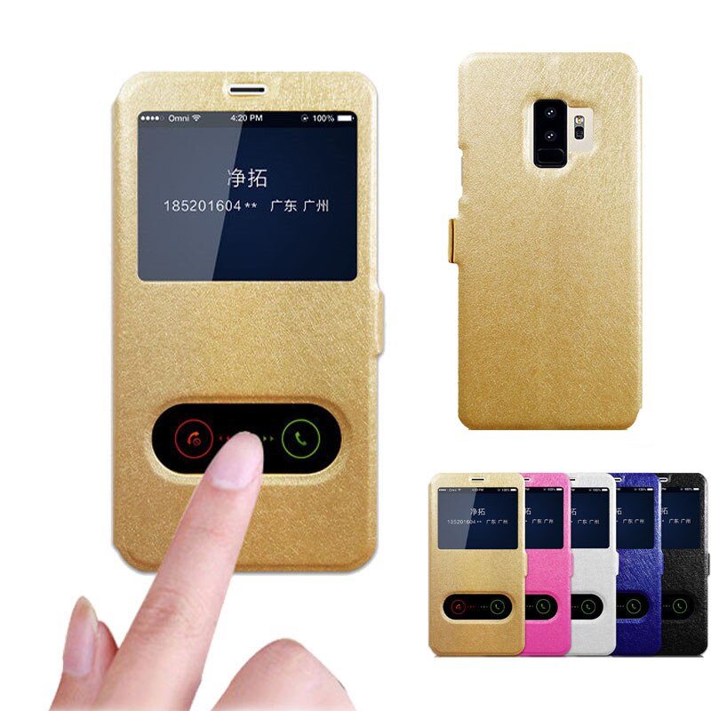 Luxury-Leather-Flip-Cover-For-Coque-Samsung-A80-Case-Window-View-Magnetic-Fundas-For-Samsung-Galaxy